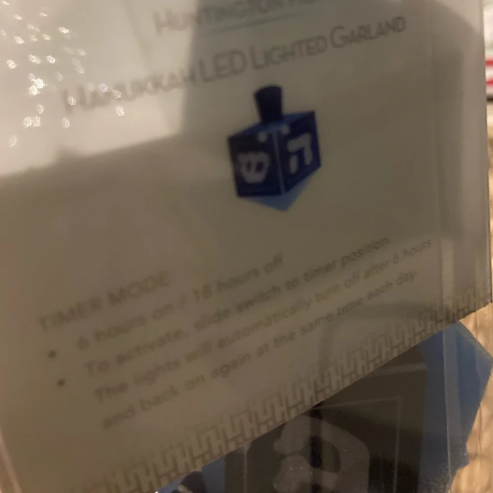 Hanukkah LED Lighted Garland